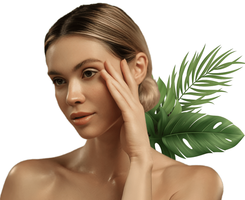 Natural skincare beauty concept
